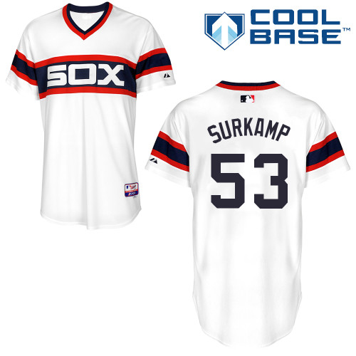 Eric Surkamp #53 Youth Baseball Jersey-Chicago White Sox Authentic Alternate Home MLB Jersey
